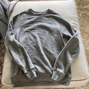 Gray crew neck